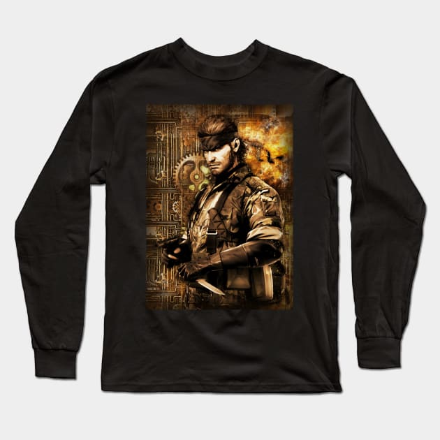Solid Snake steampunk Long Sleeve T-Shirt by Durro